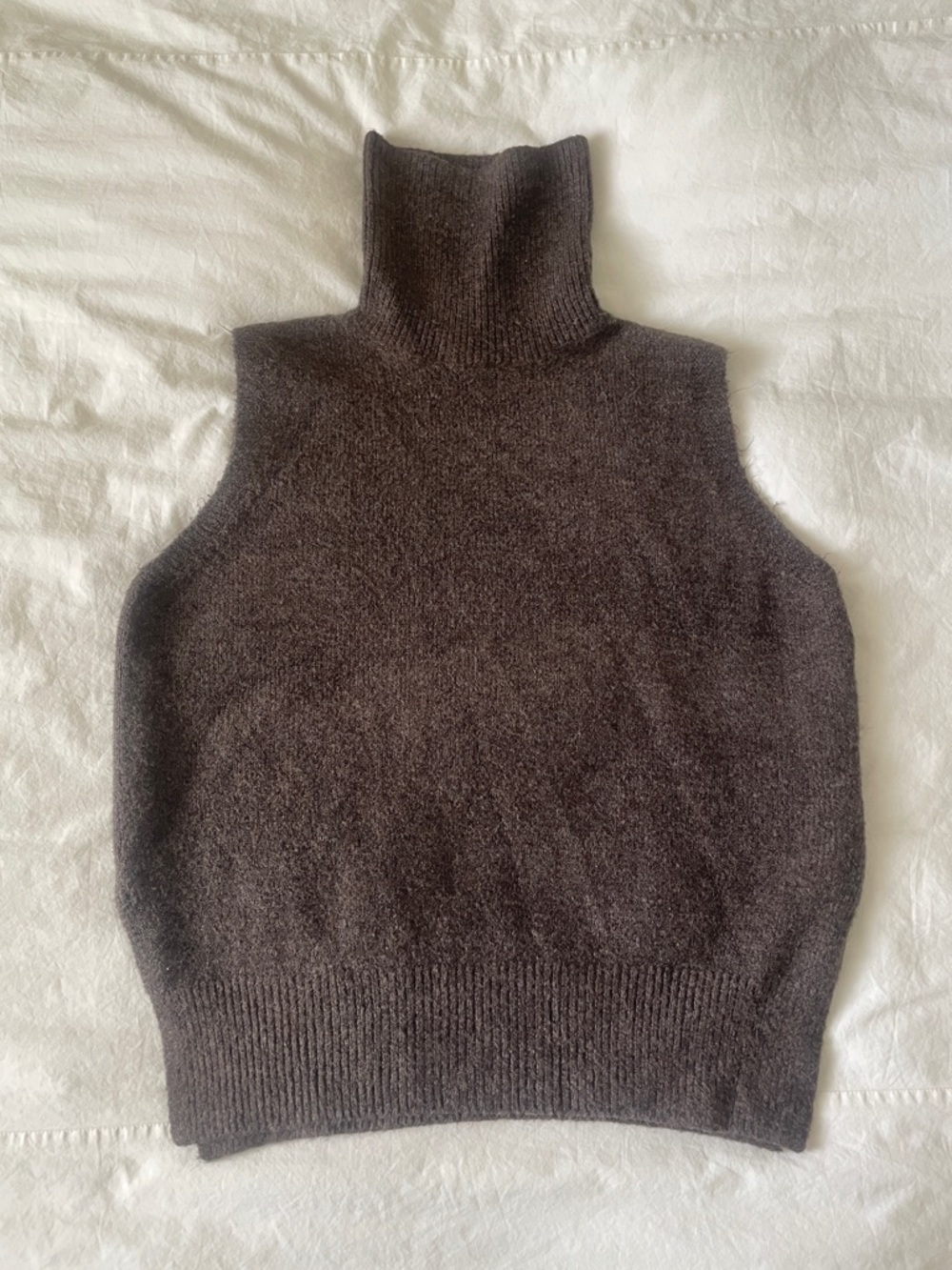 Oak + Fort Brown Turtleneck Sweater Vest